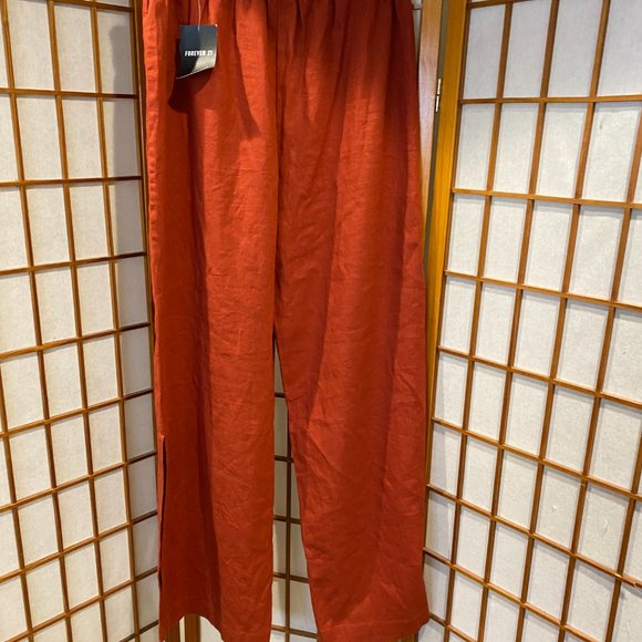 Burnt Orange Palazzo pants - Picture 3 of 6